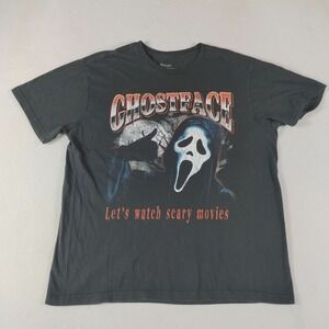 Ghost Face‎ Shirt Mens Extra Large Horror Movie Scream Lets Watch Scary Movies